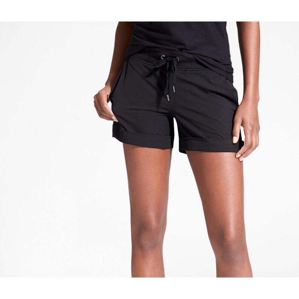 Athleta Midtown Shorts Black Size 2 Stretch Waist Athletic Fit